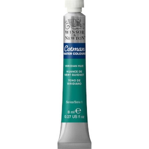 COTMAN WATERCOLOUR VIRIDIAN HUE 8ML