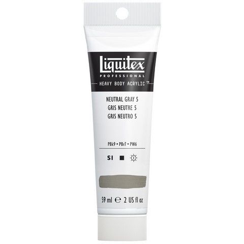 HEAVY BODY 2OZ NEUTRAL GRAY VALUE 5 MIXING GRAY