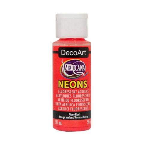 ACRYLIC NEON FIERY RED