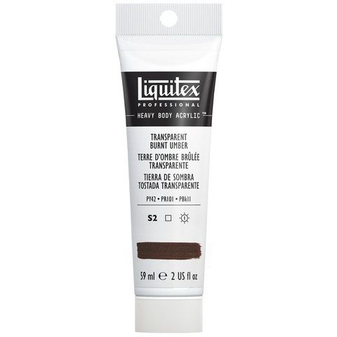 HEAVY BODY 2OZ TRANSPARENT BURNT UMBER