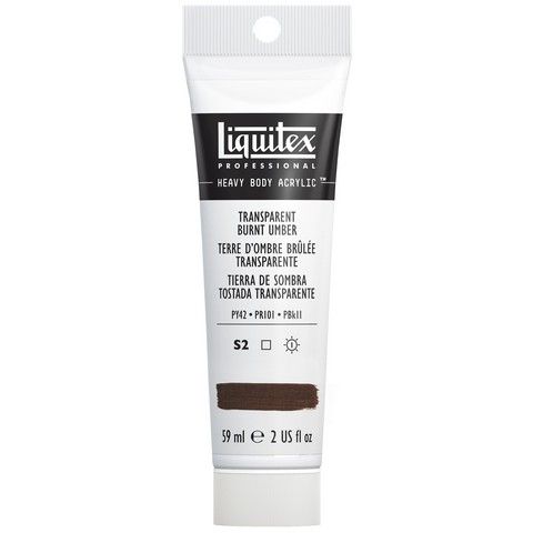HEAVY BODY 2OZ TRANSPARENT BURNT UMBER