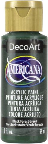 ACRYLIC-BLK. FOREST GRN.
