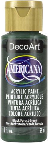 ACRYLIC-BLK. FOREST GRN.