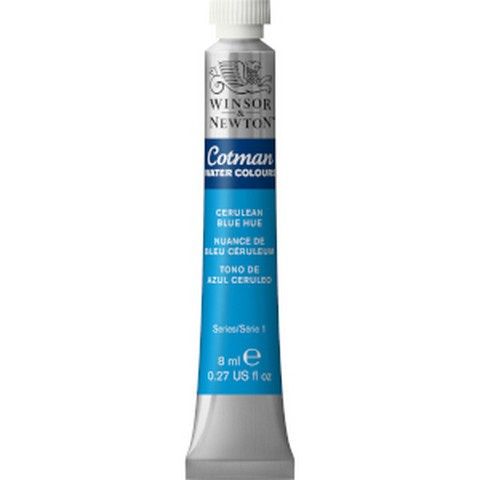 COTMAN WATERCOLOUR CERULEAN BLUE HUE 8ML