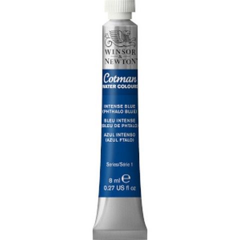 COTMAN WATERCOLOUR INTENSE PHTHALO BLUE 8ML