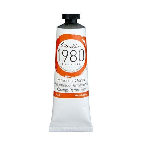 1980 OIL COLOR PERMANENT ORANGE 37ML
