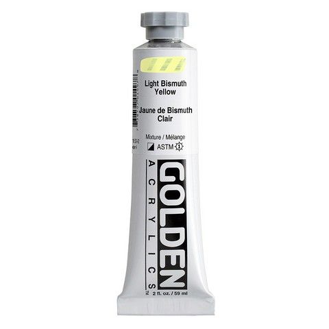 HEAVY BODY ACRYLIC 2OZ LIGHT BISMUTH YELLOW
