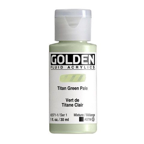 FLUID ACRYLIC 1OZ TITAN GREEN PALE