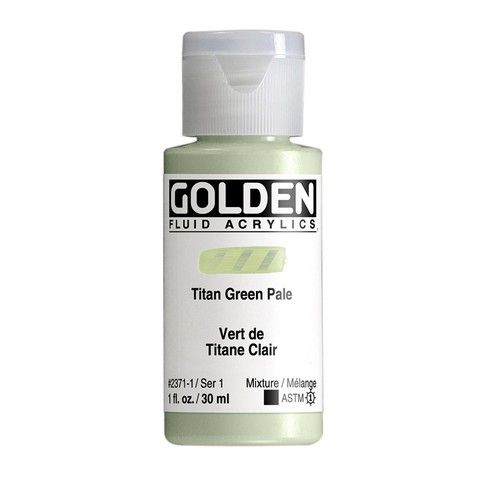FLUID ACRYLIC 1OZ TITAN GREEN PALE