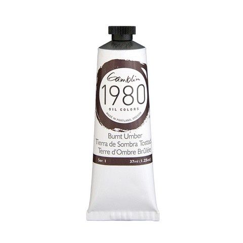 1980 OIL COLOR BURNT UMBER 37ML