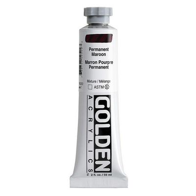 HEAVY BODY ACRYLIC 2OZ PERMANENT MAROON