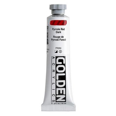 HEAVY BODY ACRYLIC 2OZ PYROLE RED DARK