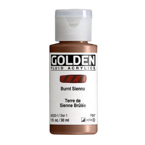 FLUID ACRYLIC 1OZ BURNT SIENNA