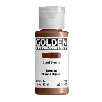FLUID ACRYLIC 1OZ BURNT SIENNA