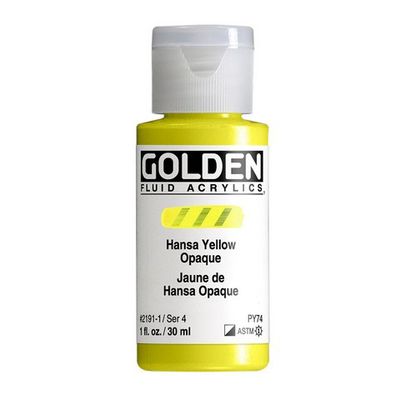 FLUID ACRYLIC 1OZ HANSA YELLOW OPAQUE