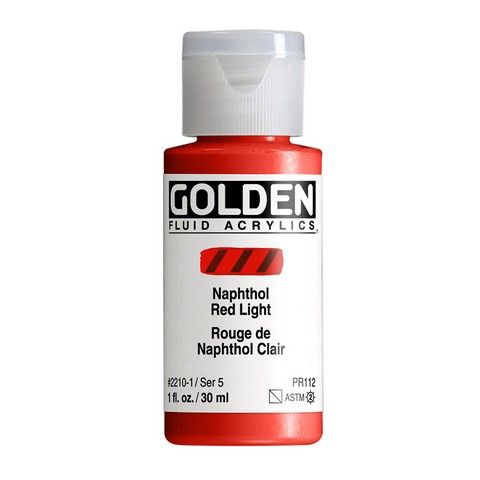 FLUID ACRYLIC 1OZ NAPHTHOL RED LIGHT