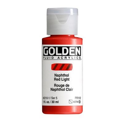 FLUID ACRYLIC 1OZ NAPHTHOL RED LIGHT