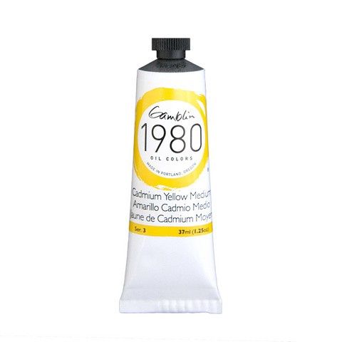 1980 OIL COLOR CADMIUM YELLOW MEDIUM 37ML