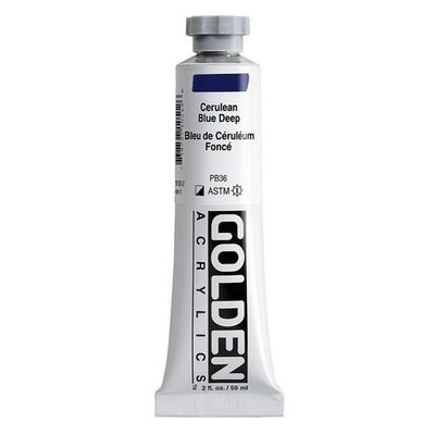 HEAVY BODY ACRYLIC 2OZ CERULEAN BLUE DEEP