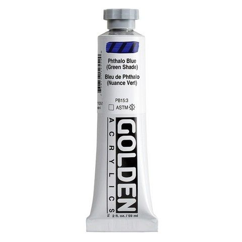 HEAVY BODY ACRYLIC 2OZ PHTHALO BLUE GREEN SHADE