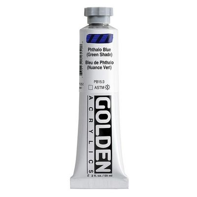 HEAVY BODY ACRYLIC 2OZ PHTHALO BLUE GREEN SHADE
