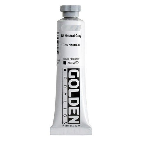 HEAVY BODY ACRYLIC 2OZ NEUTRAL GRAY N8