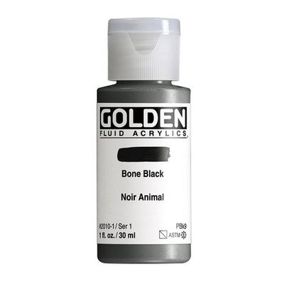 FLUID ACRYLIC 1OZ BONE BLACK