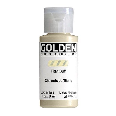 FLUID ACRYLIC 1OZ TITANIUM BUFF