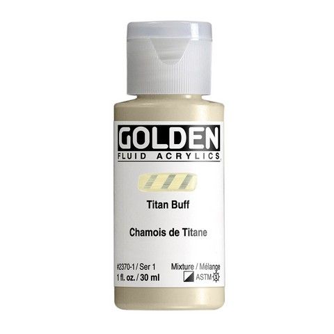 FLUID ACRYLIC 1OZ TITANIUM BUFF