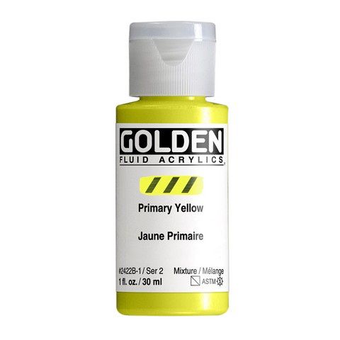 FLUID ACRYLIC 1OZ PRIMARY YELLOW