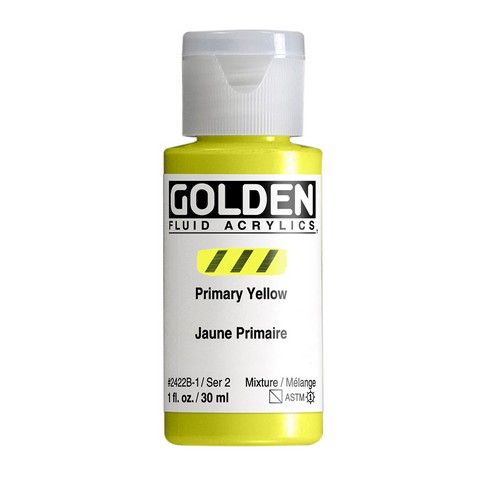 FLUID ACRYLIC 1OZ PRIMARY YELLOW