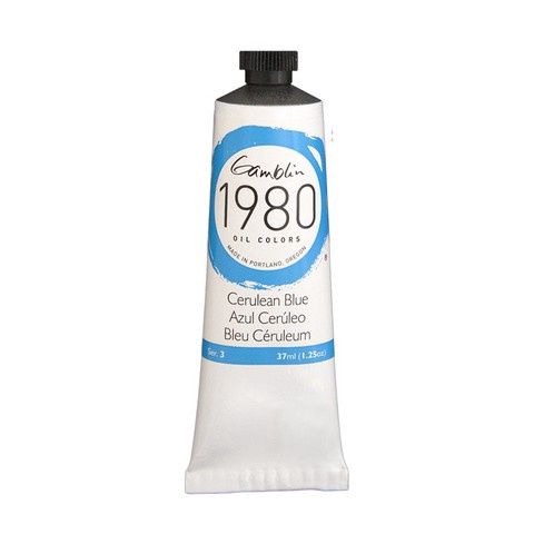 1980 OIL COLOR CERULEAN BLUE 37ML