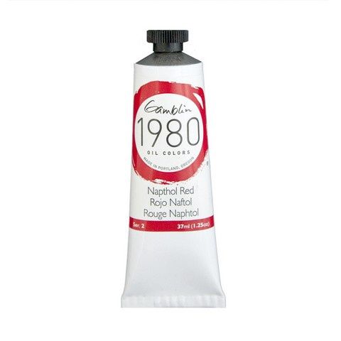 1980 OIL COLOR NAPTHOL RED 37ML