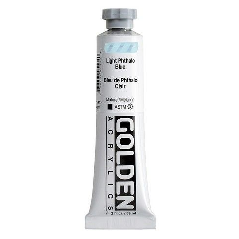 HEAVY BODY ACRYLIC 2OZ LIGHT PHTHALO BLUE