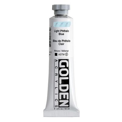 HEAVY BODY ACRYLIC 2OZ LIGHT PHTHALO BLUE