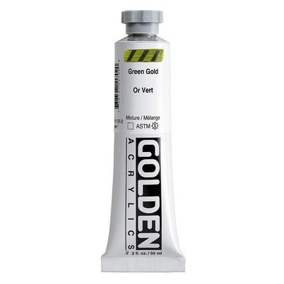 HEAVY BODY ACRYLIC 2OZ GREEN GOLD