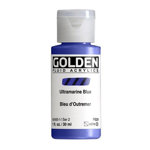 FLUID ACRYLIC 1OZ ULTRAMARINE BLUE