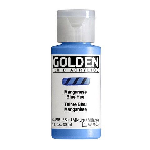 FLUID ACRYLIC 1OZ HISTORICAL MANGANESE BLUE HUE