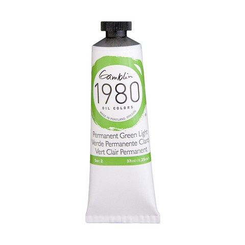 1980 OIL COLOR PERMANENT GREEN LIGHT 37ML