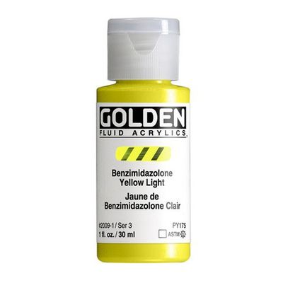 FLUID ACRYLIC 1OZ BENZIMIDAZOLONE YELLOW LIGHT
