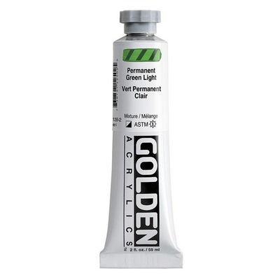 HEAVY BODY ACRYLIC 2OZ PERMANENT GREEN LIGHT