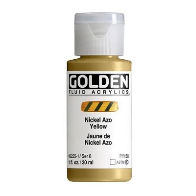 FLUID ACRYLIC 1OZ NICKEL AZO YELLOW