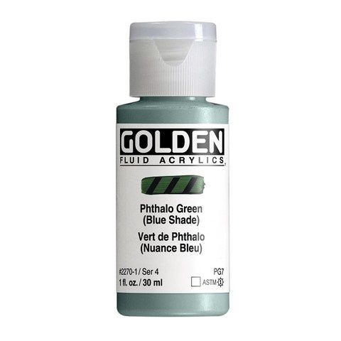 FLUID ACRYLIC 1OZ PHTHALO GREEN BLUE SHADE
