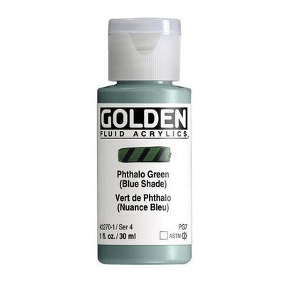 FLUID ACRYLIC 1OZ PHTHALO GREEN BLUE SHADE