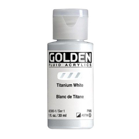 FLUID ACRYLIC 1OZ TITANIUM WHITE