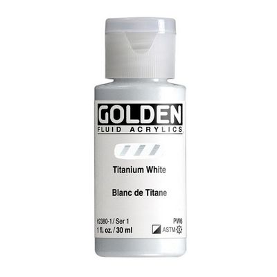 FLUID ACRYLIC 1OZ TITANIUM WHITE