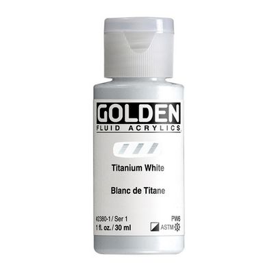 FLUID ACRYLIC 1OZ TITANIUM WHITE