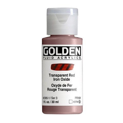 FLUID ACRYLIC 1OZ TRANSPARENT RED IRON OXIDE