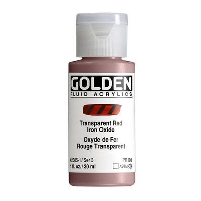 FLUID ACRYLIC 1OZ TRANSPARENT RED IRON OXIDE