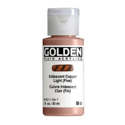 FLUID ACRYLIC 1OZ IRIDESCENT COPPER LIGHT FINE